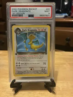 2000 Pokemon Dark Dragonite 1st Edition PSA 9 Non-holo - Image 1
