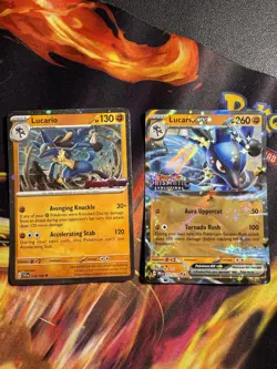 Lucario Ex 51/131 Pokemon Stamped Prismatic Evolutions Double Rare Promo Holo L2 - Image 1