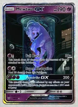 2017 Pokemon 78/73 Mewtwo GX Shining Legends Holo (Secret Rare) NM !! - Image 1