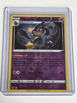 Banette 068 / 185 Pokemon SWSH Vivid Voltage 2020 Near Mint Reverse Holo Rare - Image 1