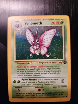 Venomoth - 13/64 - Jungle Holo Rare (Pokemon TCG 1999, SPANISH) LP - Image 1