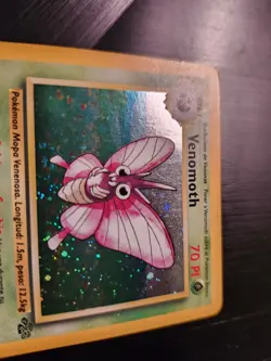 Venomoth - 13/64 - Jungle Holo Rare (Pokemon TCG 1999, SPANISH) LP - Image 2