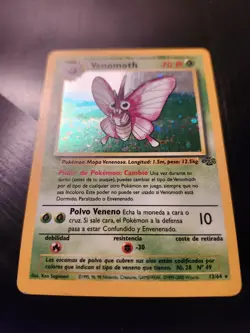 Venomoth - 13/64 - Jungle Holo Rare (Pokemon TCG 1999, SPANISH) LP - Image 3