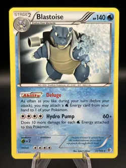 2012 Pokemon Blastoise 31/149 Black & White Boundaries Crossed Non Holo - Image 1