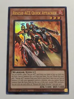 Rescue-ACE Quick Attacker BPRO-EN023 Ultra Rare Yugioh Burst Protocol Mint - Image 1