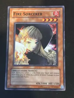 Fire Sorcerer - LON-036 - Common - Unlimited Edition YuGiOh LP - Image 1