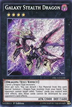 Galaxy Stealth Dragon-Secret Rare - 1st Edition - DRL3-EN030 - Dragons of Leg... - Image 1