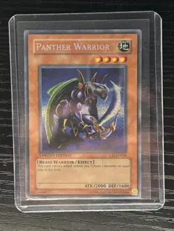 Yu-Gi-Oh Panther Warrior CT2-EN006 Secret Rare Limited Edition LP - Image 1