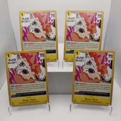 Blaze Slice Playset - OP07-116 x4 - Starter Deck 28 Reprint - One Piece TCG - Image 1