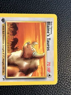 Pokemon Card Blaine's Tauros 64/132 Gym Heroes - NM 1st Edition - Image 2