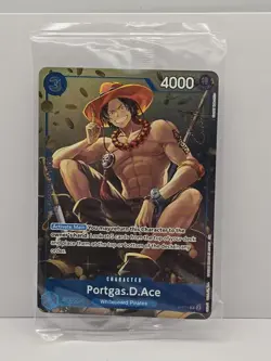 One Piece CCG Sealed Portgas D. Ace Tin Set Vol 2 Promo Card P-074 - Image 1