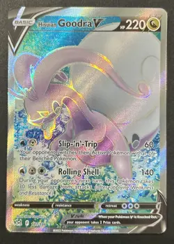Hisuian Goodra V 187/196 - Lost Origin - Full Art Ultra Rare Pokemon TCG Card NM - Image 1
