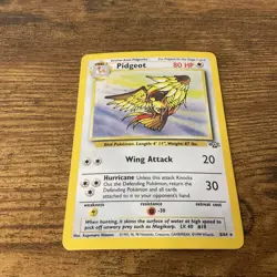 Pidgeot 8/64 Jungle Holo Rare Unlimited Holofoil Pokemon TCG Card - Image 3