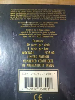 Magic The Gathering Pro Tour Collectors Set 1996 [Used] - Image 2
