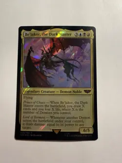 2022 MTG Be'lakor, the Dark Master Warhammer 40K Mythic Foil #006/168 Surge Foil - Image 1