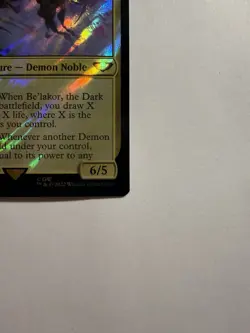 2022 MTG Be'lakor, the Dark Master Warhammer 40K Mythic Foil #006/168 Surge Foil - Image 4