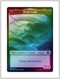 1x Marit Lage Token for Dark Depths, Foil, Dominaria Remastered MTG - Image 1
