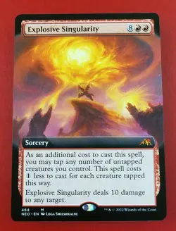 1x Explosive Singularity | Extended Art | Kamigawa Neon Dynasty | MTG Magic - Image 1