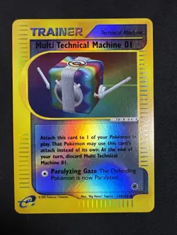 Multi Technical Machine 01 144/165 Expedition Base Set Reverse Holo Pokemon MJ - Image 1