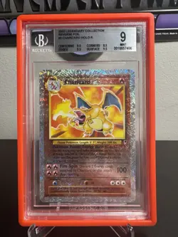 Pokemon 2002 Legendary Coll. Charizard Reverse Holo 3/110 - BGS 9 Beckett - Image 2