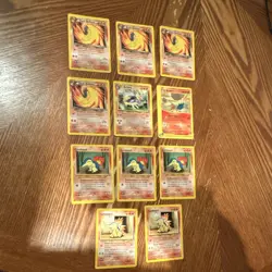 Pokemon TCG Cyndaquil Quilava Dark Quilava Neo Lot 11 Cards - Image 1