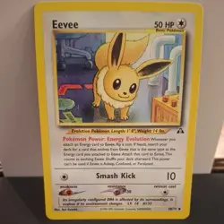 Eevee Uncommon Unlimited Neo Discovery 38/75 HP Pokemon TCG - Image 1