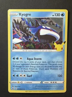 Pokemon tcg damaged random holo lot, Kyogre, Salandit, Eelektross MP - Image 5