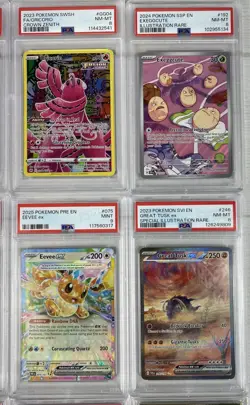 Lot Of 12 Graded Pokemon Cards PSA AGS IR AR SIR Promo Holo Full Art Eevee - Image 3