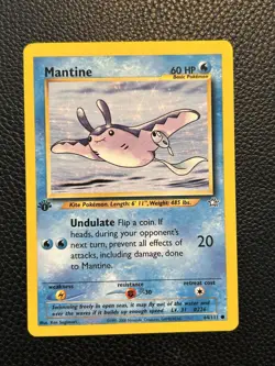 Pokemon Mantine Common 1st Edition Neo Genesis 064/111 NM - Image 1