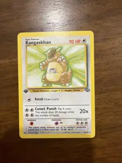 [NM/MINT] 1999 Pokemon Jungle Kangaskhan 1st Edition #21/64 Non-Holo - NM MINT - Image 1