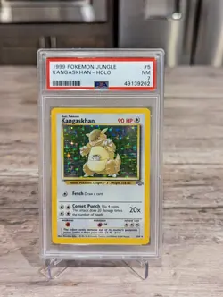 Pokemon Kangaskhan Jungle 5/64 Unlimited Holo Rare PSA 7 NM 1999 Vintage - Image 1