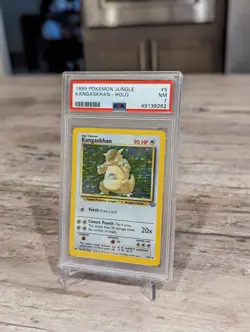 Pokemon Kangaskhan Jungle 5/64 Unlimited Holo Rare PSA 7 NM 1999 Vintage - Image 2