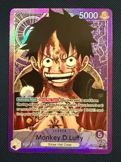 Monkey D Luffy OP05-060 Alt Art Leader English One Piece TCG - Image 1