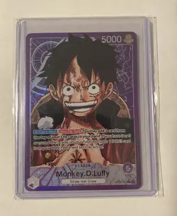 One Piece Op05 Monkey D Luffy Alt Art Leader English MINT - Image 1