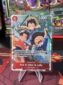 One Piece Ace & Sabo & Luffy (Alternate Art) OP13-007 Carrying On His Will Foil - Image 1