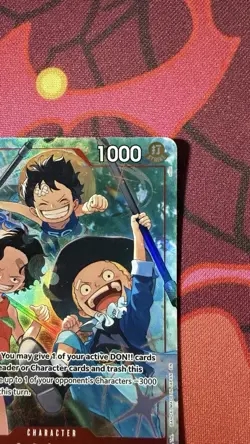 One Piece Ace & Sabo & Luffy (Alternate Art) OP13-007 Carrying On His Will Foil - Image 4