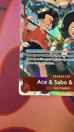 One Piece Ace & Sabo & Luffy (Alternate Art) OP13-007 Carrying On His Will Foil - Image 5