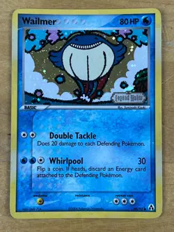 Wailmer 69/92 Reverse Holo Stamped EX Legend Maker 2006 Pokemon TCG Card - Image 1