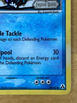 Wailmer 69/92 Reverse Holo Stamped EX Legend Maker 2006 Pokemon TCG Card - Image 4