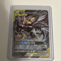 Pokemon Pikachu & Zekrom GX SM168 TAG TEAM Ultra Rare Holo Card Team Up - Image 1