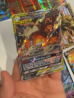 Pokemon Card Lot - Reshiram & Charizard GX SM201, M Charizard EX Flashfire (69/1 - Image 1