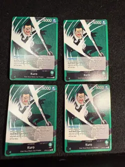 One Piece TCG - Kuro (OP03-021) Leader - Pillars of Strength - x4 one piece card - Image 1