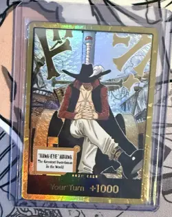 DON!! Card (Dracule Mihawk) (Gold) The Azure Sea's Seven Foil - Image 1