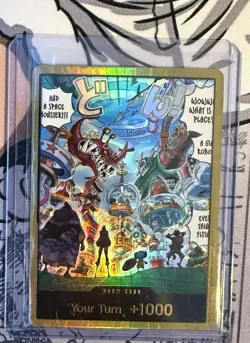 DON!! Card (Egghead) (Gold) The Azure Sea's Seven Foil - Image 1