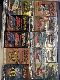 Pokemon 10 genuine booster packs Pokemon TCG Opened packs Trading Cards Collect - Image 2