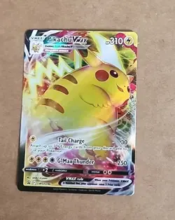 Pokemon TCG Sword & Shield Pikachu VMAX Black Star Promo Card SWSH286-NM - Image 1