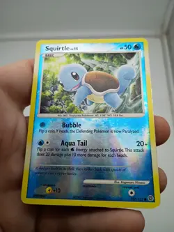 2007 Pokemon TCG Squirtle 112/132 Secret Wonders Reverse Holo Card - Image 2