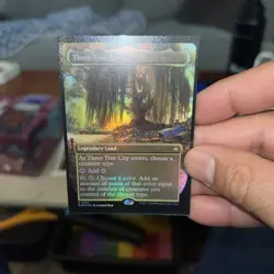 English MTG Foil Three Tree City (0340) - Foil - Borderless Bloomburrow - Image 1
