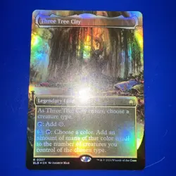 English MTG Foil Three Tree City (0340) - Foil - Borderless Bloomburrow - Image 2