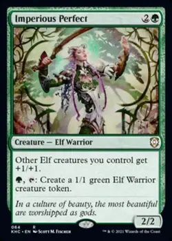 x1 Imperious Perfect R MTG Commander: Kaldheim M/NM, English - Image 1